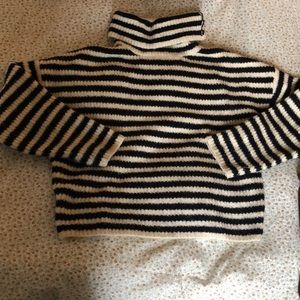 Zara Stripe Turtleneck Sweater Size M